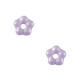 Czech glass beads flower 5mm - Alabaster Lilac 02010-29308